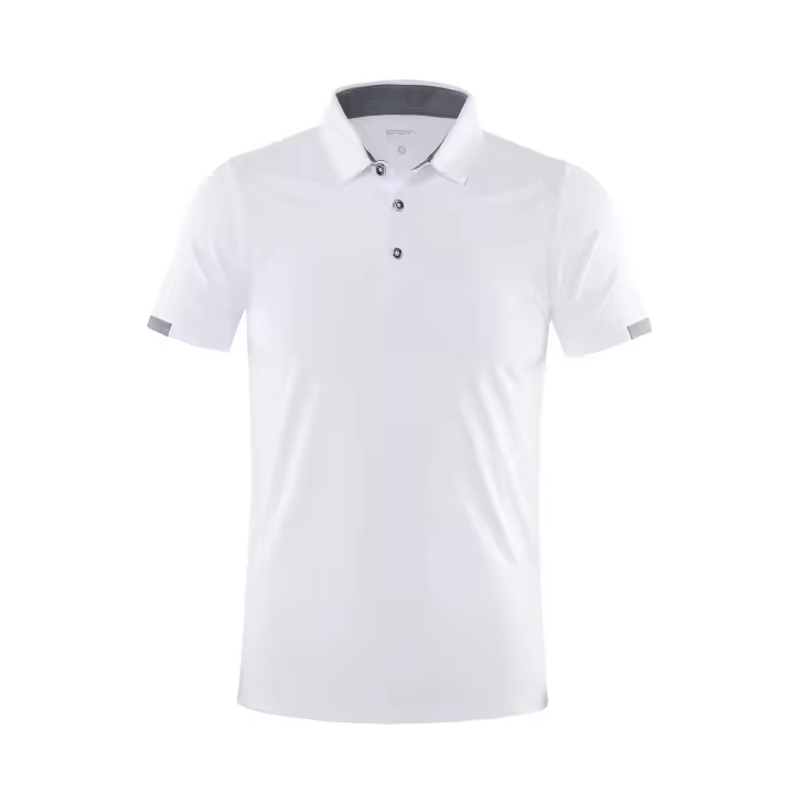 Camisa Polo Corta Secado Rápido Para Golf Y Deportes Transpirable Con Botones Para Hombres Estilo Casual Disponible En 8 Colores - 1