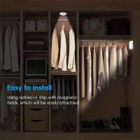 Lámpara De Pared LED Con Sensor De Movimiento Luz Nocturna Para Armario Escalera Dormitorio Corredor Decoración Interior Sin Cable - details 9