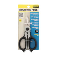 Tijeras de Electricista WOLFPACK 155mm Mango TPR Plus no tensión. Mangos ergonómicos. - details 0