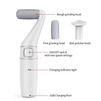 Alisador De Pies Eléctrico De Alta Calidad Recargable Por USB Eliminador De Callos Para Pedicura Herramienta De Cuidado Del Pie - details 0