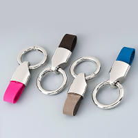 Llavero De Titanio Y Cuero Vacío Llavero De Coche Para Hombre Llavero De Colgante Creativo Accesorio Pequeño EDC Regalo Ideal Para Exteriores - details 9