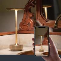 Lámpara De Escritorio LED Recargable Con Sensor Táctil USB Para Decoración Vintage De Bar Y Café Luz Nocturna De Ambiente Portátil - details 2