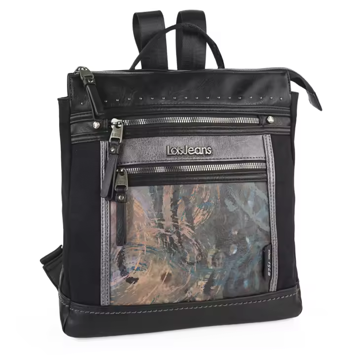 Lois - Bolsos Mochila Para Mujer , Mochilas Mujer Casual , Mochila Mujer Pequeña , Bolso Mochila Mujer Antirrobo , Mochila Negro Mujer. Mochila LOIS 324259 - 1