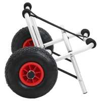 vidaXL Carrito plegable de kayak aluminio 45 kg - details 4