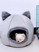 Cama Para Gato Cueva Lavable Cama Para Mascotas Plegable Con Removible Medio Calor Para Gatos Pequeños Y Perros Pequeños - details 4