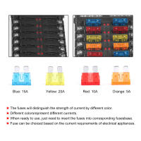 Bloque De Fusibles De Coche O Barco 6- O 12- Maneras Con Indicador LED 12V 32V Panel De Distribución De Energía Impermeable Para Automóviles Y Marine Metal + Plástico - details 9