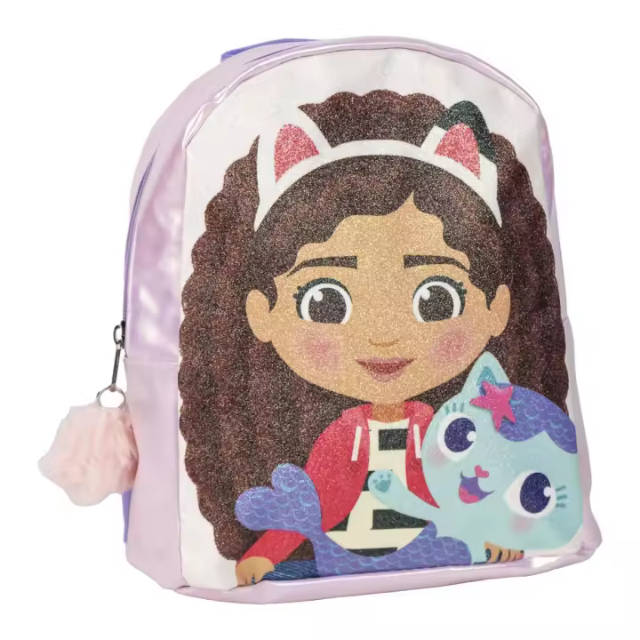 Mini Mochila Infantil Preescolar La Casa De Muñeca De Gabby Glitter - Cerdá - 1