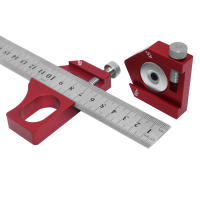 Bloque De Posicionamiento De Regla De Acero Ángulo De 45/60/90 Grados Línea De Marcado Calibrador De Madera Herramienta De Carpintería - details 5