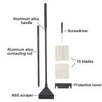 Kit De Limpieza Para Acuario Eliminador De Algas De Aleación De Aluminio Cuchilla De Limpieza Para Tanque De Peces Herramientas Para Plantas Acuáticas Y Hierba Verde - details 1