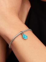 Pandora - Charm de Caracola de Cristal Azul-Turquesa - details 2