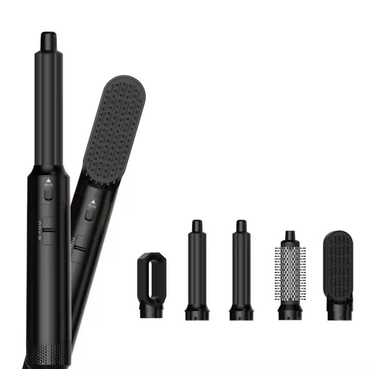 Set De Estilizador De Pelo Con Cepillo Secador 5 En 1 Rizador Y Planchado Comb Herramienta De Aire Caliente Ionico Para Estilizado Rápido Universal - 1