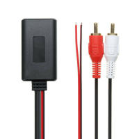 Adaptador De Música Inalámbrico Para Coche Universal Con Cable Aux RCA Estéreo 2RCA Almacenamiento De Audio Bluetooth Car Kit - details 9