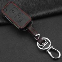 Cubierta De Llavero De Cuero Para Coche Jingyuqin 2 Botones Compatible Con Mercedes Benz a C E S SLK E113 W Estilo Plegable - details 1