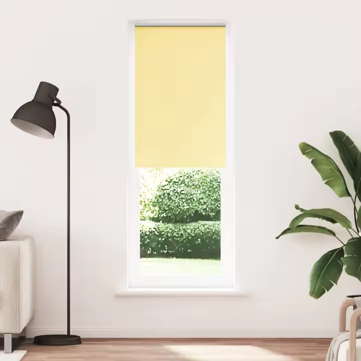 Estor Enrollable Opaco Amarillo 65x230 cm Tela Ancho 60,7 cm - 1