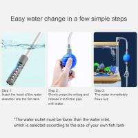 Sifón De Limpieza Para Acuario Con Bomba De Agua Y Cinta De Plástico Para Cambiar Agua Y Limpiar Grava Del Tanque De Peces - details 14