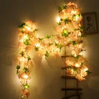 Guirnalda De Flores Artificiales De Cerezo Con Luz Para Decoración De Boda Y Día De San Valentín Arches Pared Fiesta - details 4