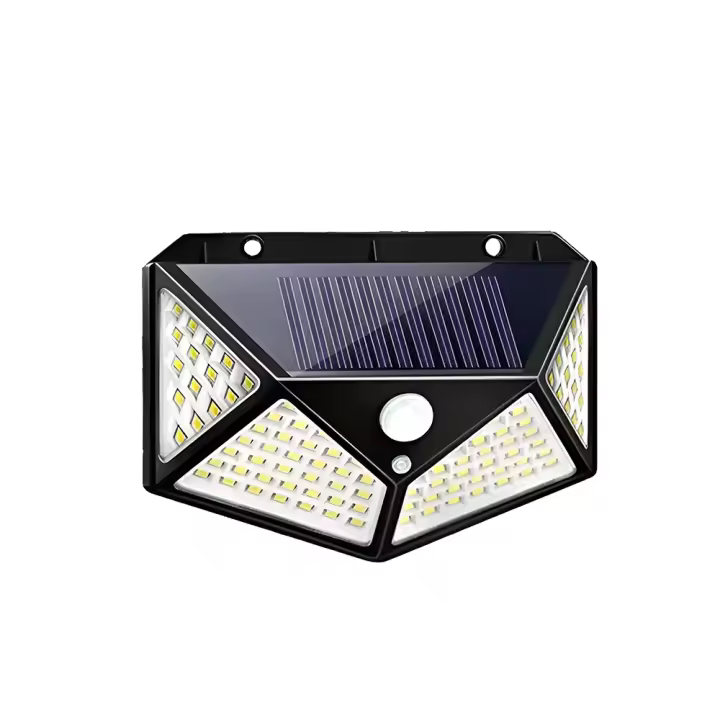 BIT Lámpara De Pared Solar 100LED Impermeable Con Sensor De Movimiento Para Jardín Decorativa Iluminación De Calle Exterior - 1