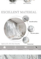 Cortina De Arbolado Silvery Sheer Para Sala De Estar Y Dormitorio Decoración Del Hogar 1 Pieza Moderno Estilo Poliéster Translúcido - details 4