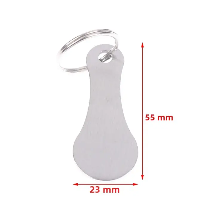 Llavero Decorativo De Metal Para Carro De Compras 1 Pieza Llavero Multipropósito Portátil Para Exteriores E Interiores - 1