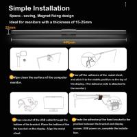 Lámpara De Escritorio LED RGB Ajustable Para Monitor Luz De Pantalla Para PC Hogar Dormitorio Estudio Oficina Con Barra Colgante - details 28