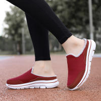 Zapatillas Casuales De Algodón Para Hombre Invierno Cómodas Y Cálidas Zapatillas De Casa Con Piel Media Botas De Nieve Suela EVA Zapatos Planos Suaves Talla Verdadera Para Adultos - details 23