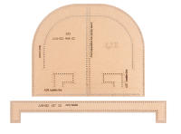 Set De Bricolaje Para Bolso De Mano Para Mujer Semi-Circular Plantilla De Papel Kraft Para Manualidades Y Costura Con Agujeros - details 6