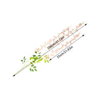 12pcs Guirnalda De Flores Artificiales De Wisteria Para Decoración De Bodas Y Hogar Material De Seda Adorno De Jardín Y Techo - details 7