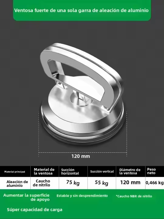 Herramienta De Elevación Por Succión Con Cuchilla Doble Y Triple Juego Para Azulejos Vidrio Piso Herramienta De Succión De Aluminio Sin Químicos Peligrosos - 1