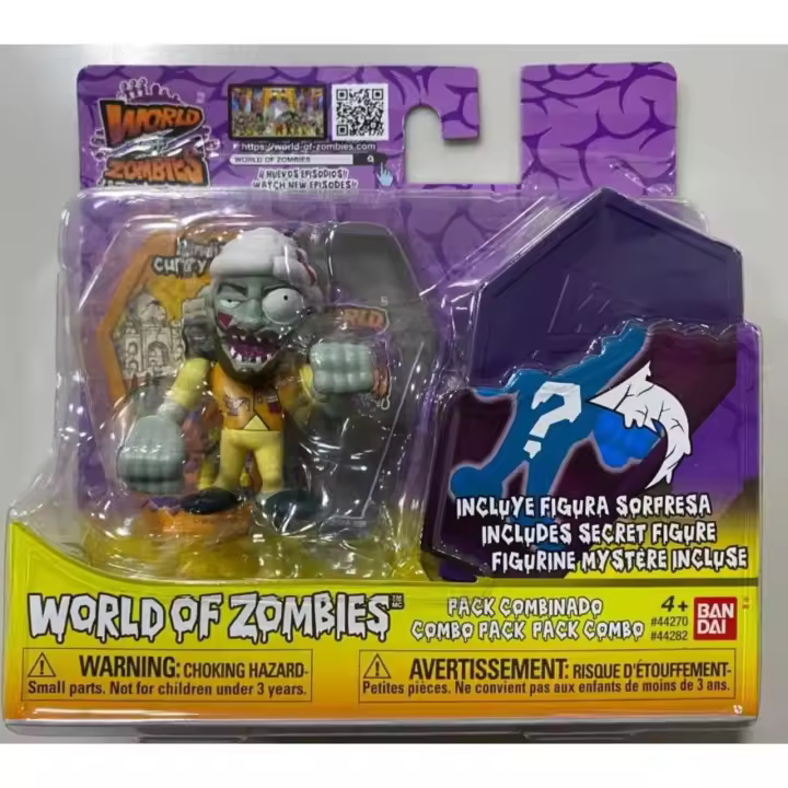 BANDAI - Figura CURRY CHEF - WORLD OF ZOMBIES - Incluye figura sorpresa - Figura coleccionable -  Edad recomendada mayores de 4 años - 1