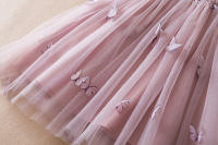Vestido De Princesa Para Bebé Niña Verano 2024 Con Mariposa 3D Vestido De Cumpleaños De Tul Para Niñas Crianza Ropa Infantil 1-5Años - details 9
