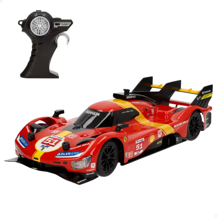 Maisto Tech - Coche teledirigido Ferrari 499P LMH, 24h Le Mans 2023, maquetas de coches, miniatura de colección, competición, carreras, coches teledirigidos, deportivo radiocontrol, licencia oficial, +8 años - 1