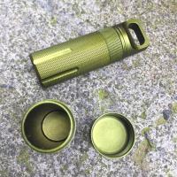 Nueva Caja De Almacenamiento De Kit De Supervivencia EDC De Aluminio Sellado Impermeable Para Cápsulas De Botella Y Tabletas Caso Airtight De Herramientas Al Aire Libre En Negro Verde Y Naranja - details 8