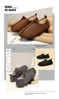 Zapatillas De Invierno MAEDEF Para Hombres Y Mujeres Ligeras Y Cálidas Con Plush Para Dormitorio Zapatos De Tela De Algodón Ajuste True to Size Material De Suela De Goma - details 3