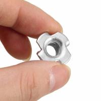 80PCS Insertos De Tornillo Ciego De Plata De Zinc M3 M4 M5 M6 M8 Para Madera Y Mobiliario Herramientas De Metalworking - details 5