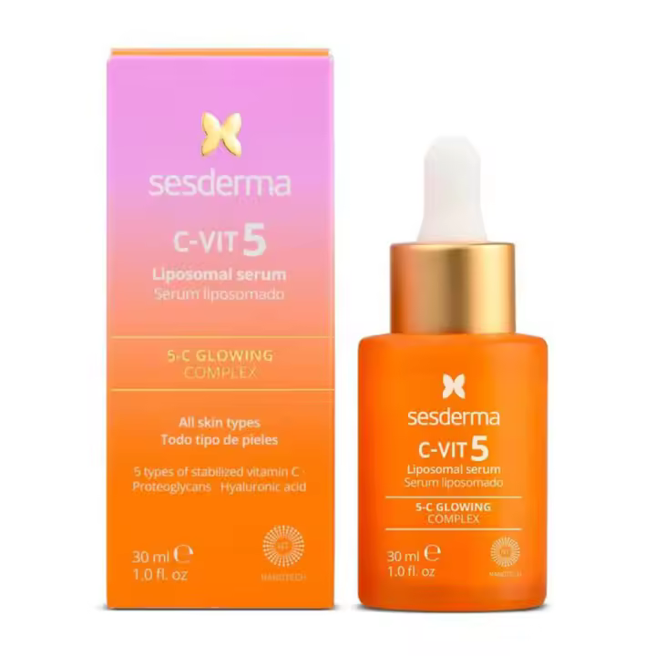 Sesderma c vit 5 serum 30ml + toiletry bag gift - 1
