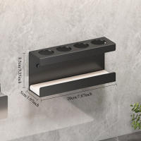 Soporte De Dientes Y Pasta De Dientes Con Base De Diatomeas Montado En La Pared Sin Necesidad De Perforación Almacenamiento En El Baño - details 4