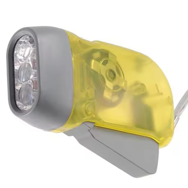 Linterna Mini LED De Autogeneración Con Manivela Dinamotriz En 3 Colores (Amarillo Rojo Azul) Para Camping Y Uso Doméstico Luz Portátil Para Exteriores - 1
