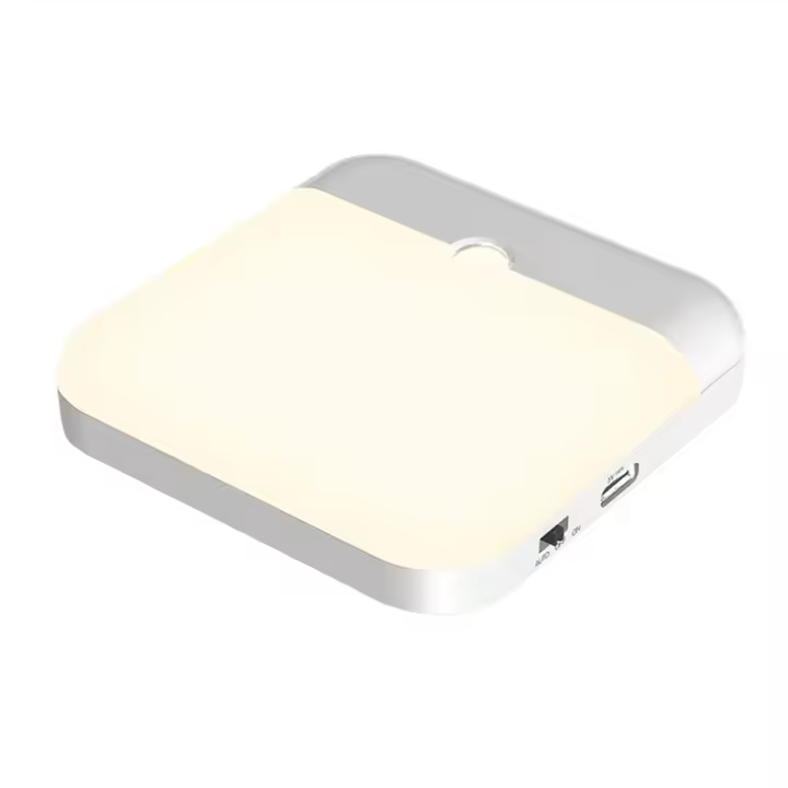 Luz De Noche Con Sensor De Movimiento Recargable Por Tipo-C Luz De Pared LED Sin Cable Para Armarios Cocinas Dormitorios Garage - 1
