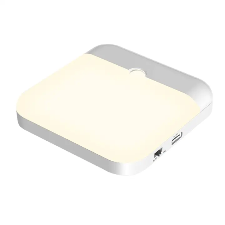 Luz De Noche Con Sensor De Movimiento Recargable Por Tipo-C Luz De Pared LED Sin Cable Para Armarios Cocinas Dormitorios Garage - 1