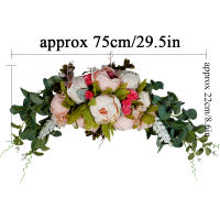 Arco De Flores Artificiales De Paeonia Para Boda Decoración De Casa Y Mesa Falsas Flores Simulación De Signo Welcome Para Eventos Y Celebraciones - details 8