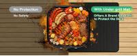 Mantel Grande Para Barbacoa 72 X 39 Pulgadas Doble Cara Resistente Al Fuego Impermeable Y Antiaceite Fácil De Limpiar Para Exterior - details 0