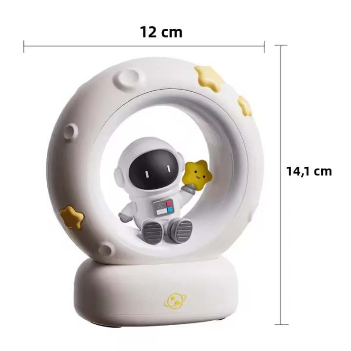 Lámpara Nocturna LED Panda Astronauta Para Niños Luz De Noche USB Recargable Silicona Protección Ocular Iluminación De Escritorio - 1