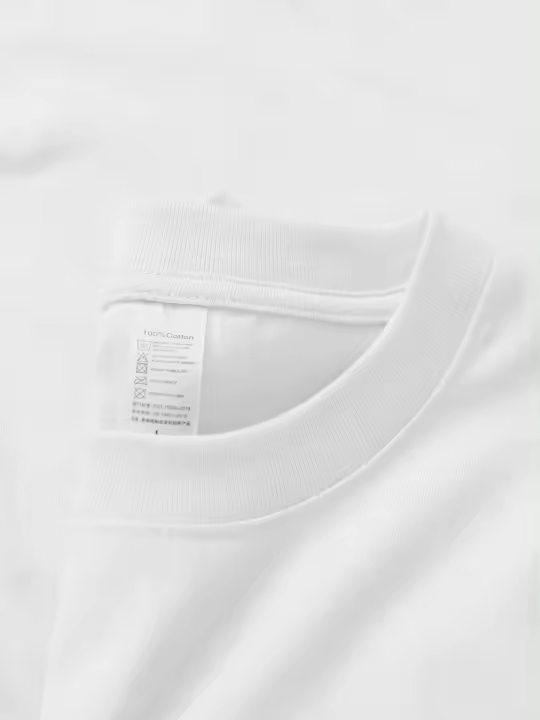 Camiseta De Algodón Sin Costuras Para Hombre Oversized Suelta De Hombros Corta En Color Sólido Para El Verano 9.17 Oz 260g - 1