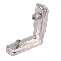 20pcs T Slot Aluminio Perfil L-Forma Soportes Internos Ocultos Con Tornillos Para Perfil De Aluminio Herramientas De Carpintería DIY - details 5