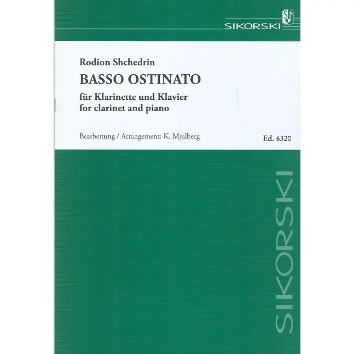 SCHEDRIN R.-Basso Ostinato para Clarinete y Piano - 1