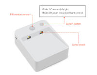 Lámpara De Noche LED Con Sensor De Movimiento PIR Infrarrojo Luz Magnética Sin Cable Para Pared Armario Escaleras - details 2