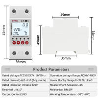 Interruptor De Circuitos Inteligente WiFi TUYA 230V Medidor De Energía Con Timer Y Relé Protección De Voltaje Corriente Y Desbordamiento - details 1