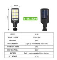 Lámpara De Muralla Solar LED Para Exterior Con Inducción Humana Para Jardín Terraza Puerta De Garage Luz De Calle 616 - details 1