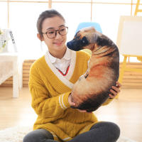 Muñeco De Peluche 3D De Perro Simulación Suave Almohada Realista Cojín De Peluche Para Decoración Del Hogar Regalos De Cumpleaños Para Niños Edad Recomendada: 14+ Años 3-6 Años 6-12 Años Relleno De Algodón PP - details 4