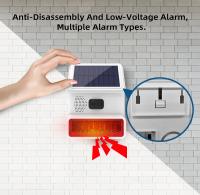 Alarma De Sirena Exterior Inalámbrica Solar Impermeable De Alta Decibelios 120db 433MHz Para Seguridad Doméstica Sirena Externa De Alta Potencia - details 10